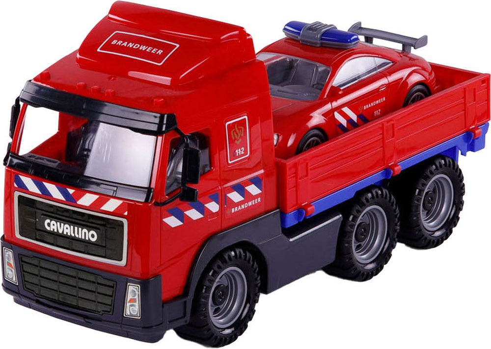 Cavallino brandweervrachtwagen en brandweerauto, schaal 1:16