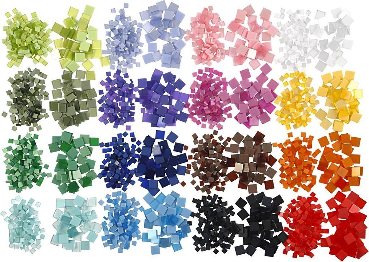 Creativ company mini mozaiek, afm 5x5 mm, 32x25 gr