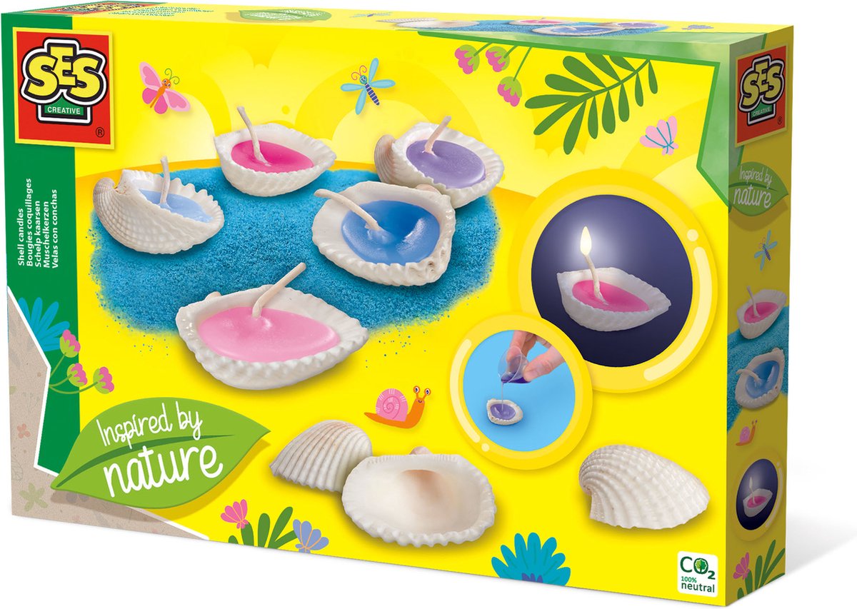 SES Schelp Kaarsen Geïnspireerd door de natuur
