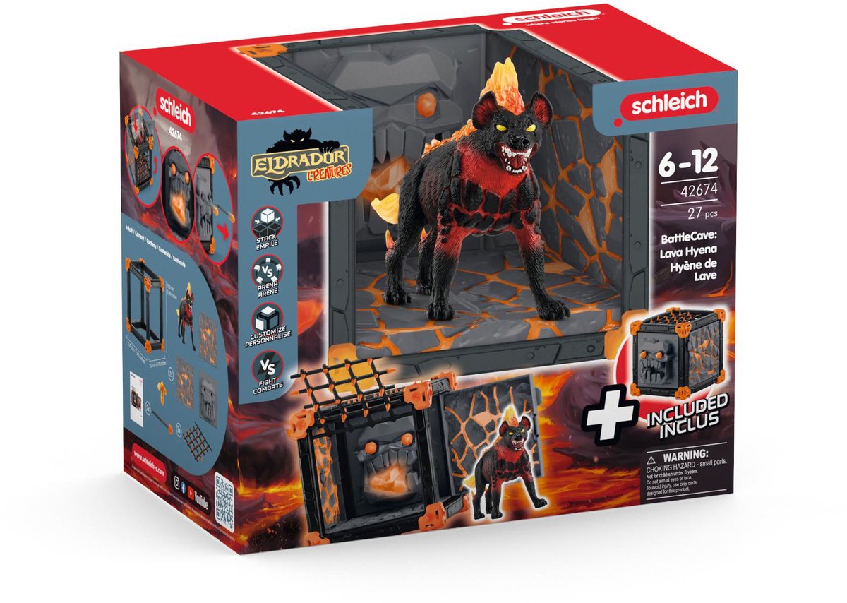 Schleich 42674 slaggrot lavahyena