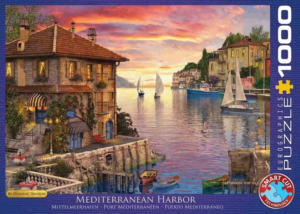 Eurographics - mediterrane haven - dominic davison - 1000 stukjes 68×48cm (b×h) - legpuzzel