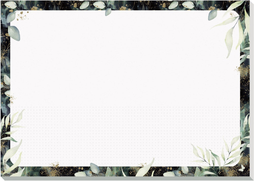Sigel bureau onderlegger a3 - jolie - glamorous leaves - 30 vel - ongedateerd - si-js103