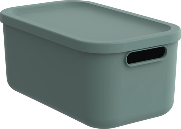 Rotho albula light - decoratieve opbergbox - 12 l - groen