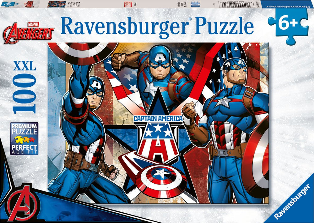 Ravensburger Jigsaw Puzzle Captain America - Jigsaw Puzzle - 100 XXL Pieces