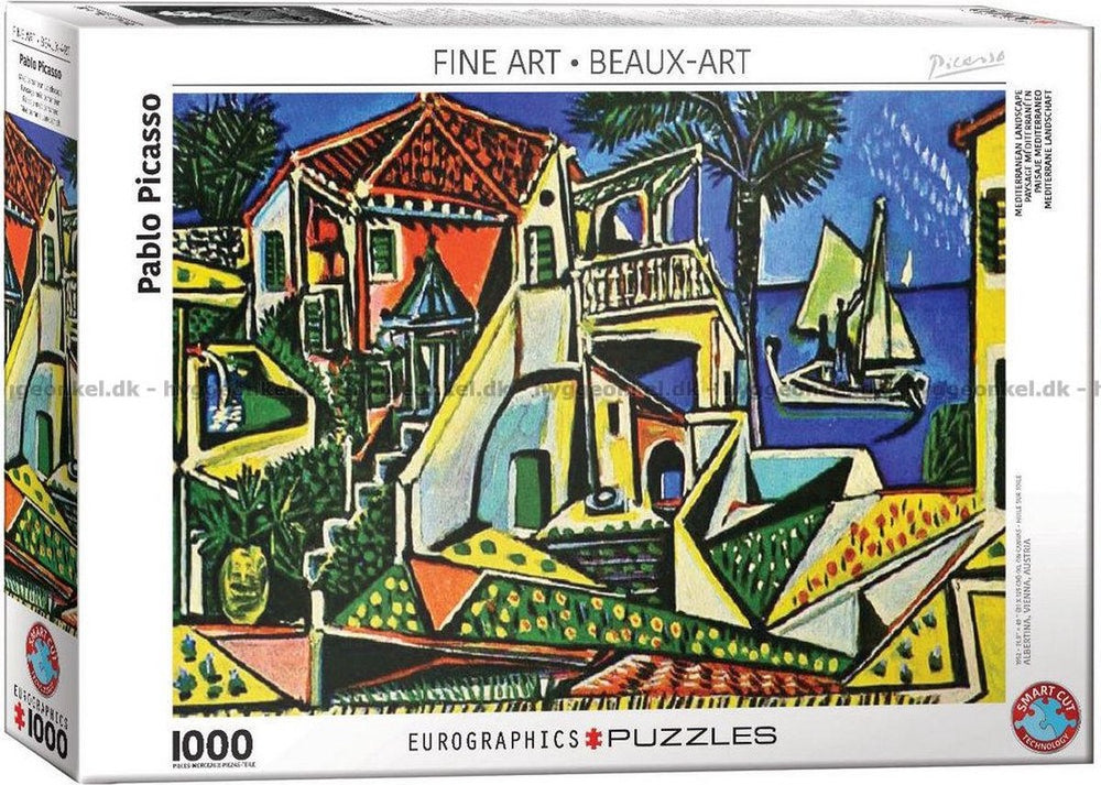 Eurographics - mediterraan landschap [paysage méditerranéen] - pablo picasso - 1000 stukjes 68×48cm (b×h) - fine art legpuzzel