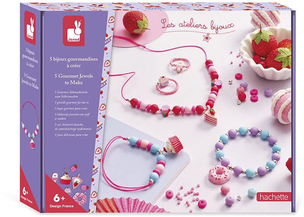 Janod - les ateliers bijoux - 5 gourmandises juwelen armbandjes maken
