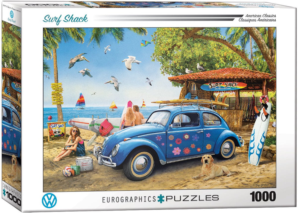 Eurographics vw surf shack - 1000 stukjes 68x48cm (lxb) - legpuzzel