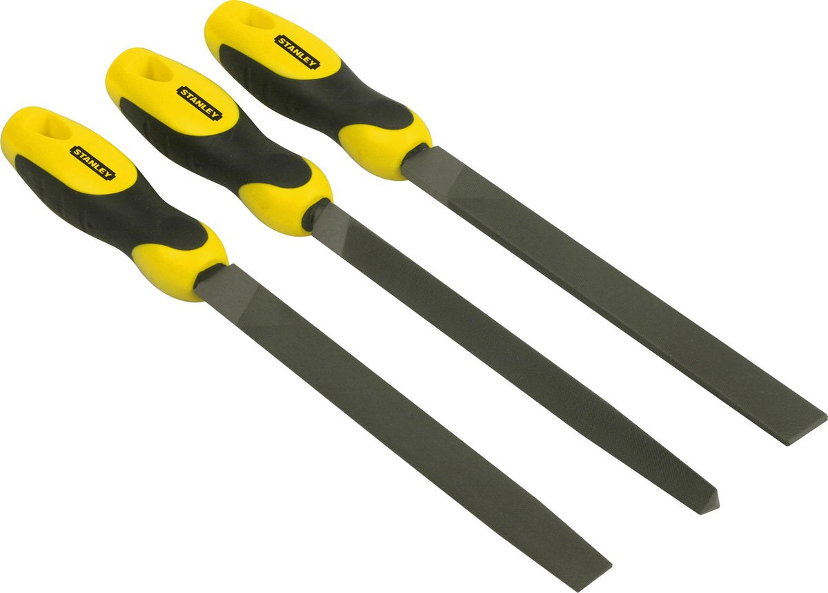 Stanley 3delige set vijlen halfzoet 200mm - 0-22-464