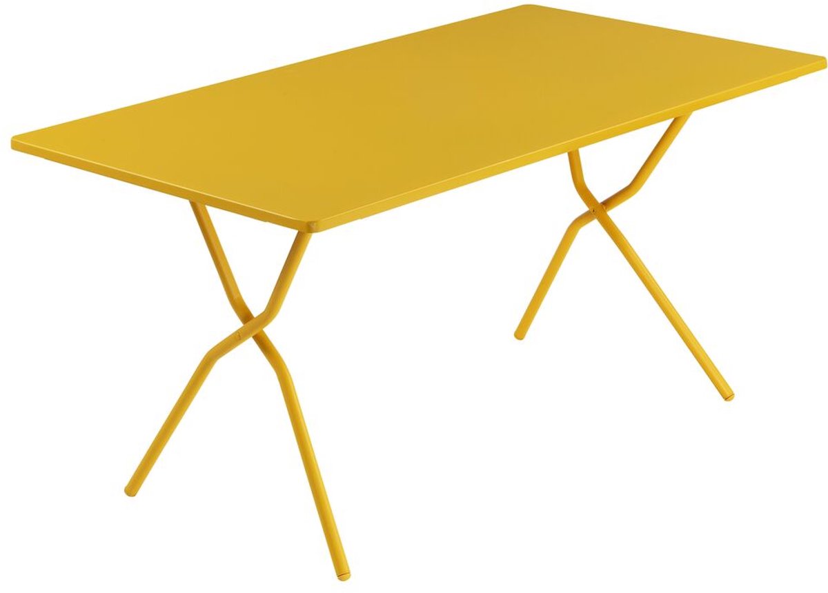 Lafuma balcony tafel - bistrotafel - tuintafel - inklapbaar - 140 x 80cm - miel