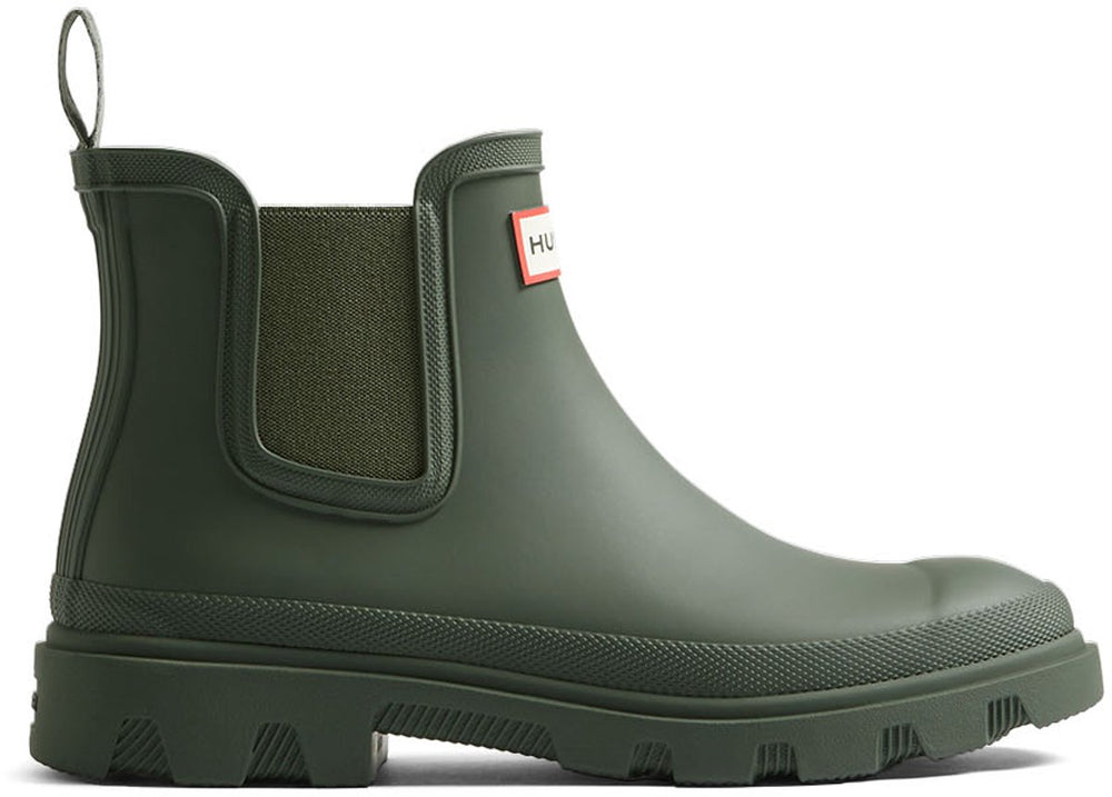 Hunter unisex downpour chelsea dark olive - maat 36
