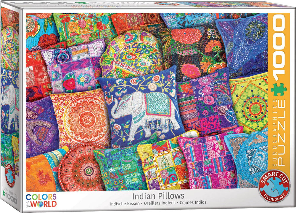 Eurographics - indiase kussens [indian pillows] - 1000 stukjes 68×48cm (b×h) - legpuzzel