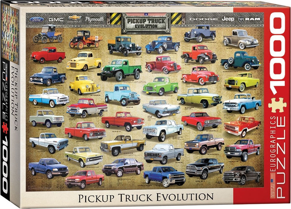 Eurographics puzzel pickup truck evolution - 1000 stukjes