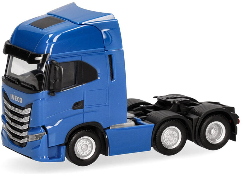 Herpa iveco s-way 6x2, blauw