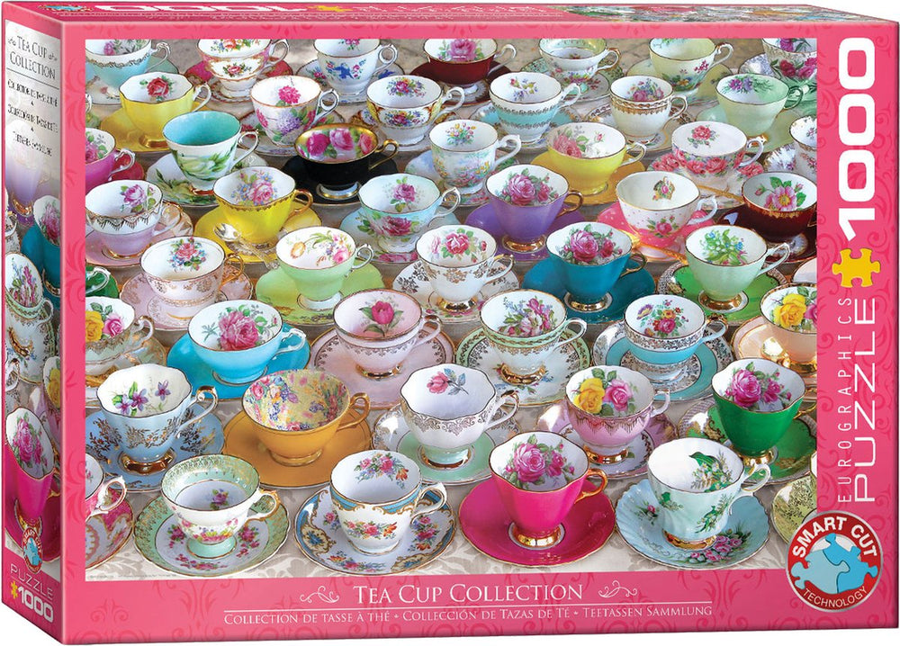 Eurographics - theekopjescollectie [tea cups collection] - 1000 stukjes 68×48cm (b×h) - legpuzzel
