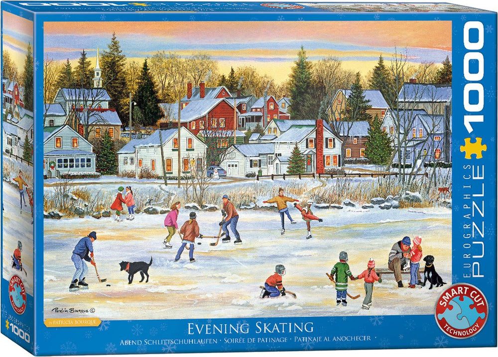Eurographics patricia bourque: evening skating (1000 stukjes) - puzzel