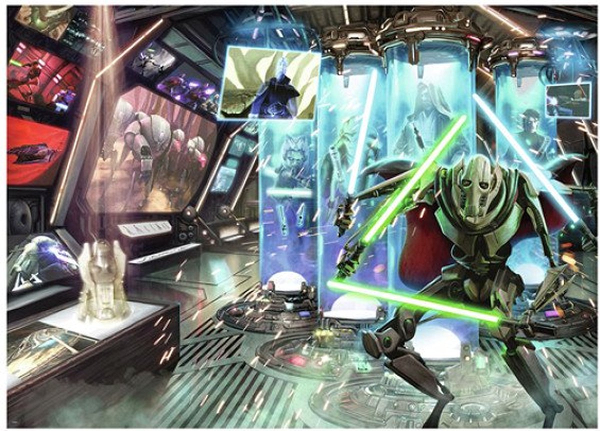 Ravensburger legpuzzel star wars slechterik generaal grievous, 1000st.