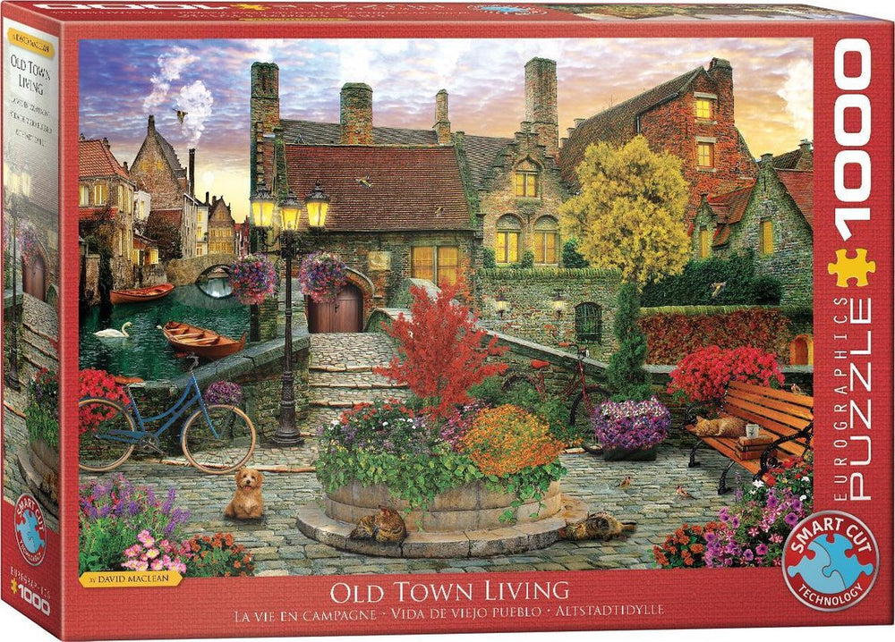 Eurographics - wonen in de oude stad [old town living] - david maclean - 1000 stukjes 68×48cm (b×h) - legpuzzel
