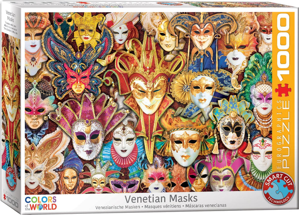 Eurographics - venetiaanse maskers [venetian masks] - 1000 stukjes 68×48cm (b×h) - legpuzzel