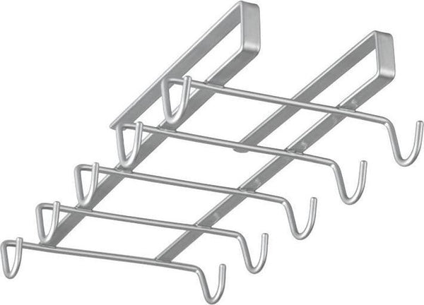Metaltex - kopjeshouder - mokkenrek - ophangen zonder boren - zilver