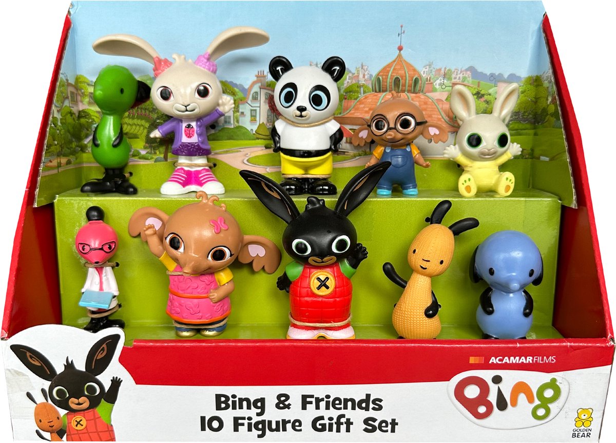 Bing - vrienden 10 speelfiguren - speelfigurenset