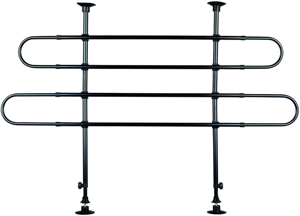 Trixie autorek 2stang onder hoek - benche - 140 cm x 110 cm x 86 cm - zwart
