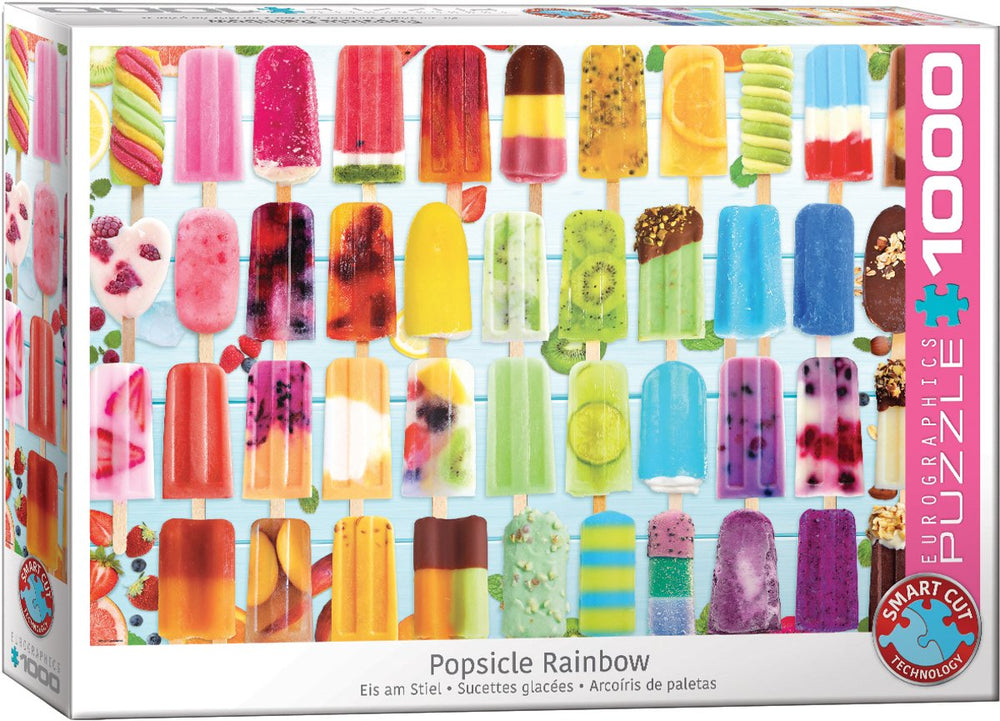 Eurographics - ijslolly regenboog [popsicle rainbow] - 1000 stukjes 68×48cm (b×h) - legpuzzel
