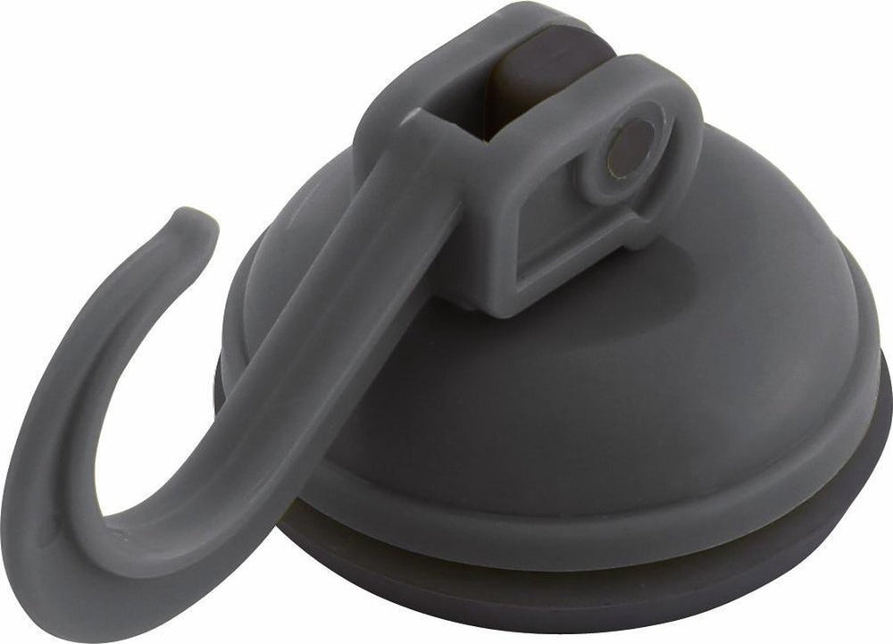 Eurotrail zuignap met haak - tot 6kg - 2 stuks - charcoal