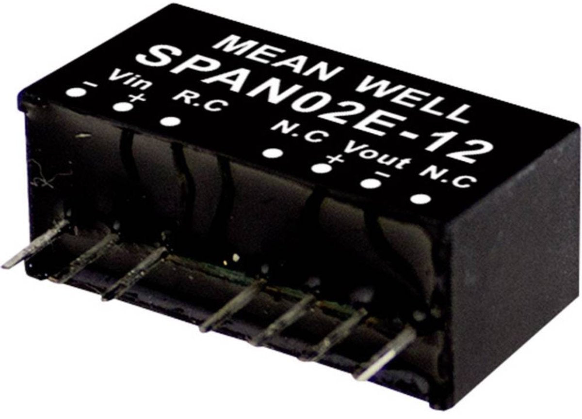 Mean well span02e-05 dc dc-convertermodule 400 ma 2 w aantal uitgangen: 1 x inhoud 1 stuk(s)