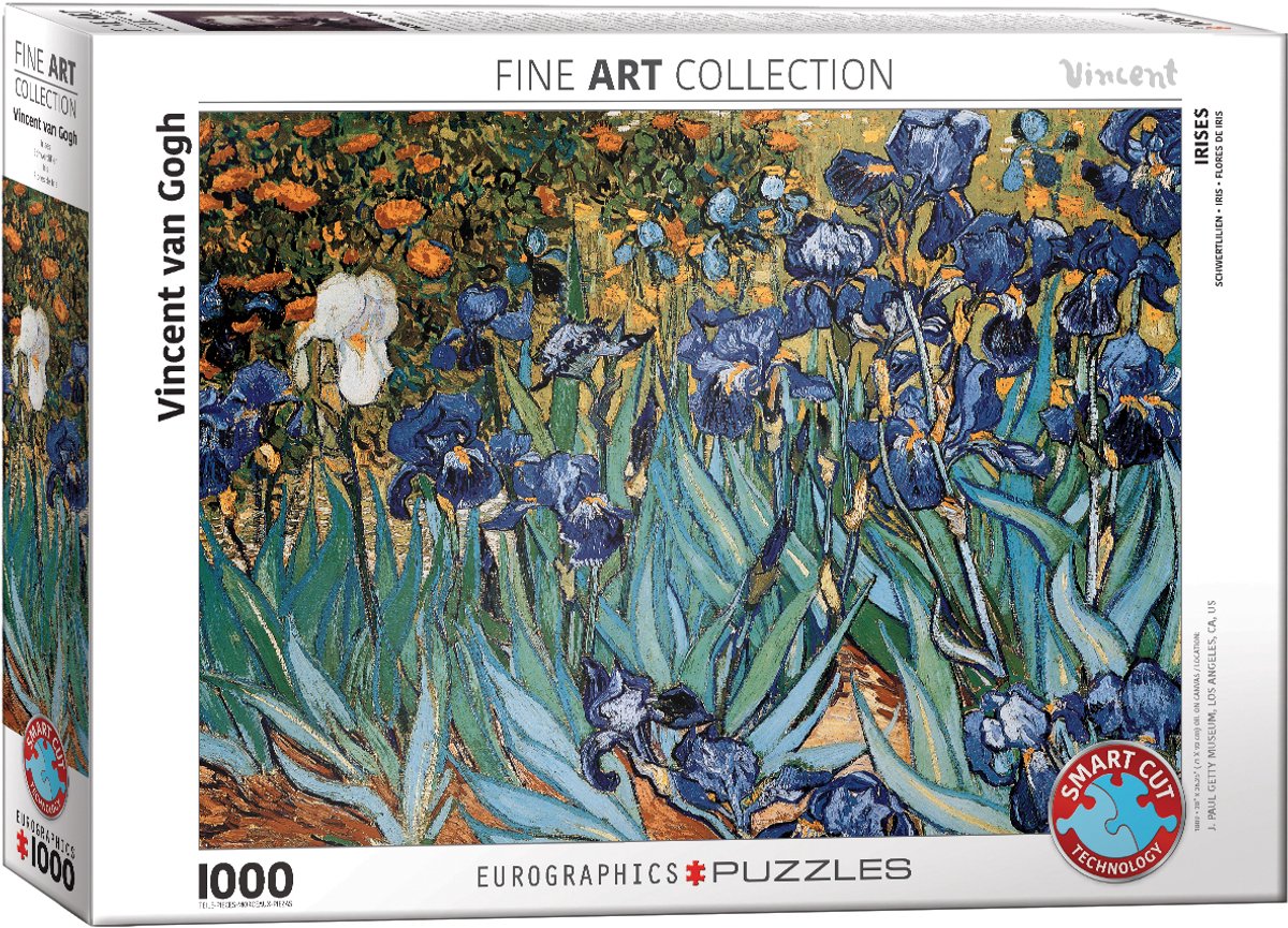 Eurographics - irissen - vincent van gogh - 1000 stukjes 68×48cm (b×h) - fine art legpuzzel