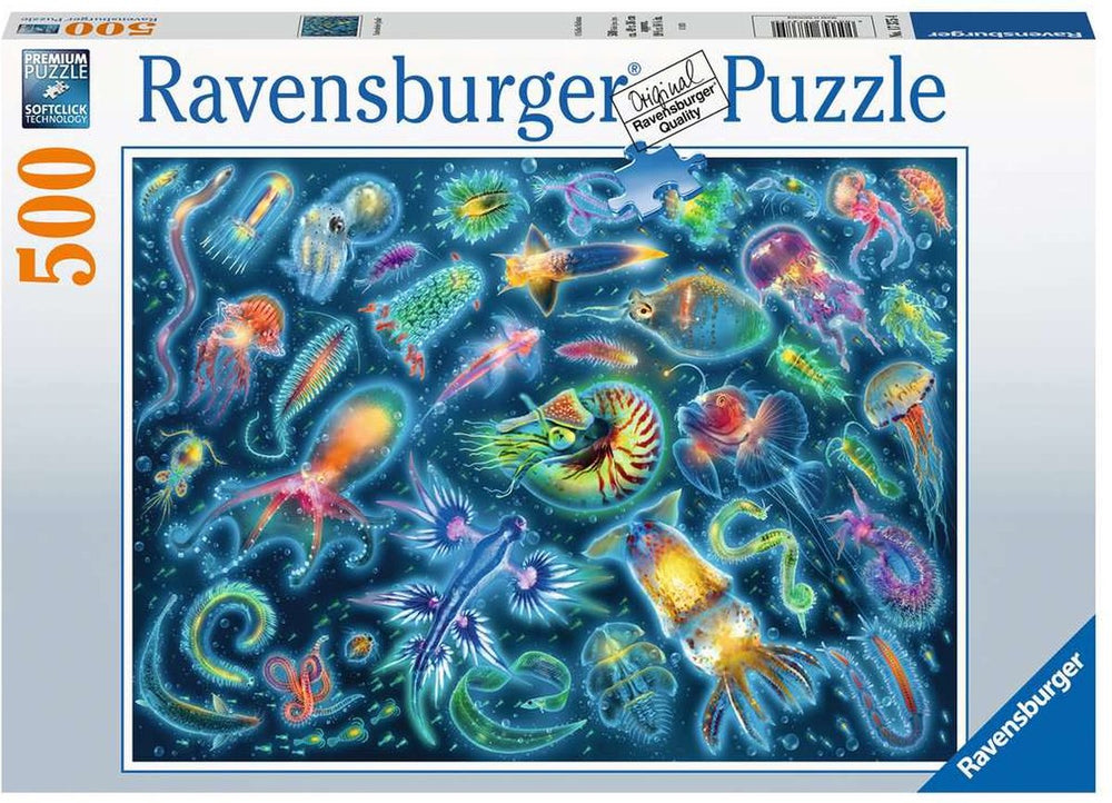 Ravensburger puzzel kleurrijke kwallen - legpuzzel - 500 stukjes
