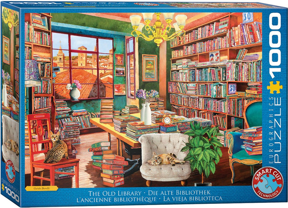 Eurographics - de oude bibliotheek [the old library] - borelli guido - 1000 stukjes 68×48cm (b×h) - legpuzzel