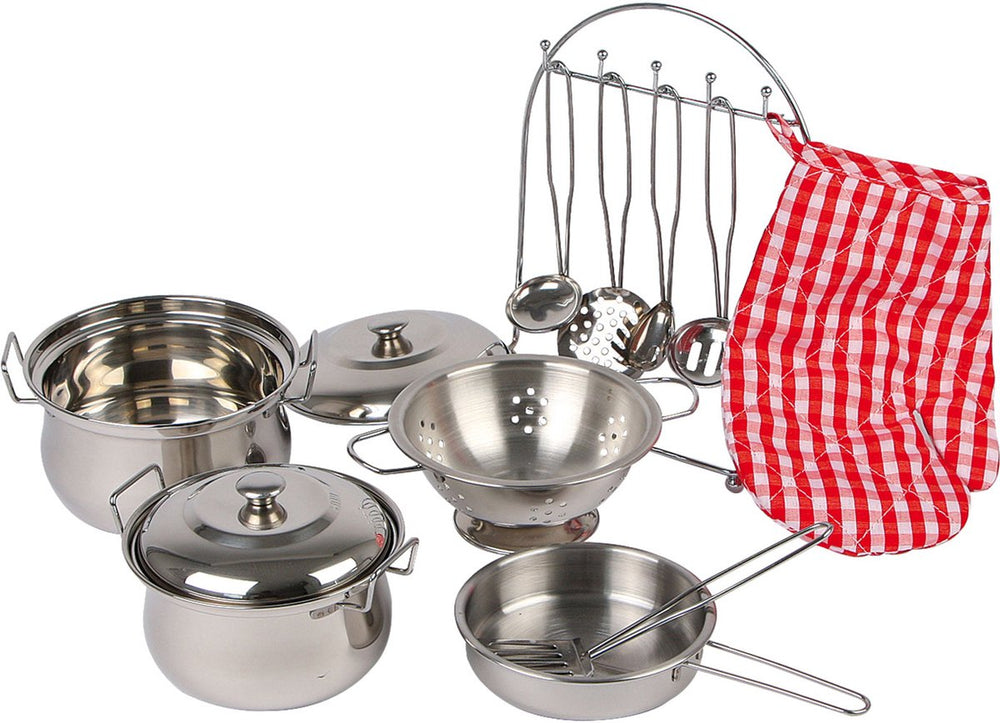 Small foot - metal children's cooking utensil set, 13-pc.