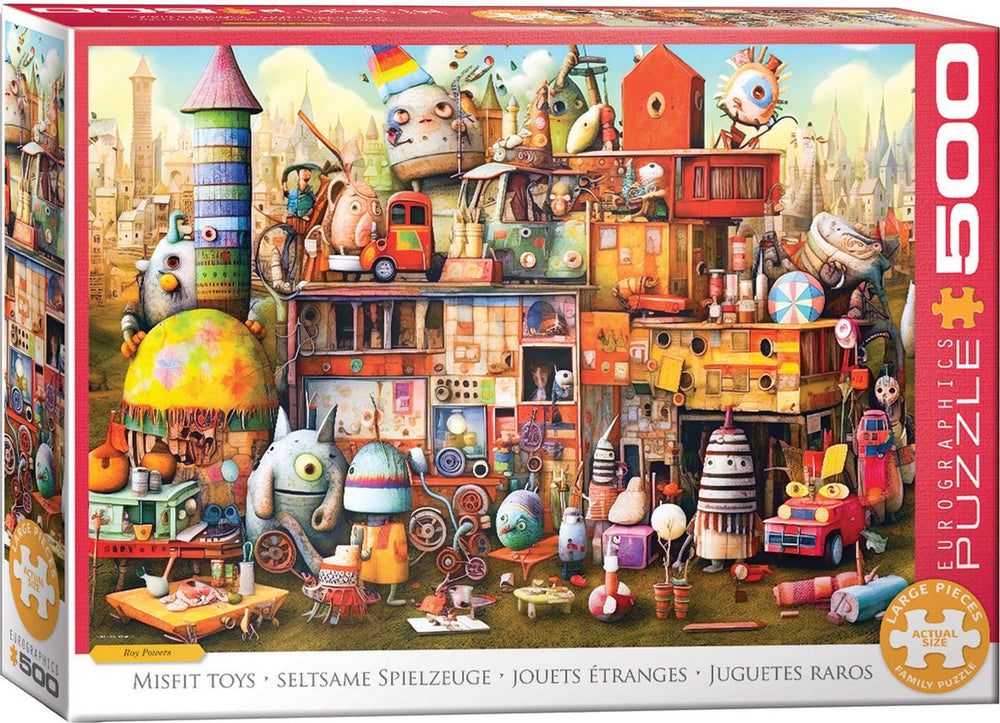 Eurographics - mispassend speelgoed [misfit toys] - ray powers - 500 stukjes 68×48cm (b×h) - legpuzzel