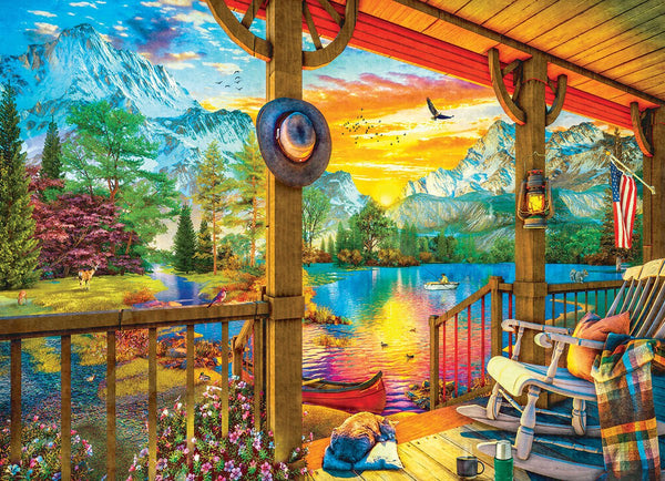 Eurographics - 's ochtends vroeg vissen [early morning fishing] - dominic davison - 500 xl stukjes 68×48cm (b×h) - familie legpuzzel