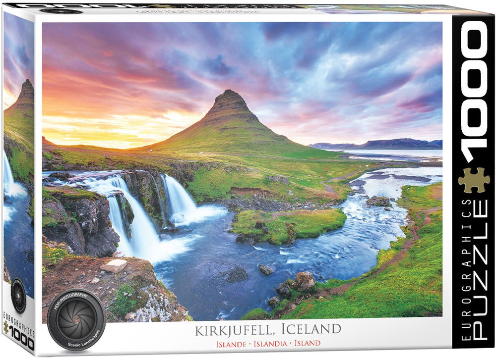 Eurographics - krikjufell berg, ijsland - 1000 stukjes 68×48cm (b×h) - legpuzzel
