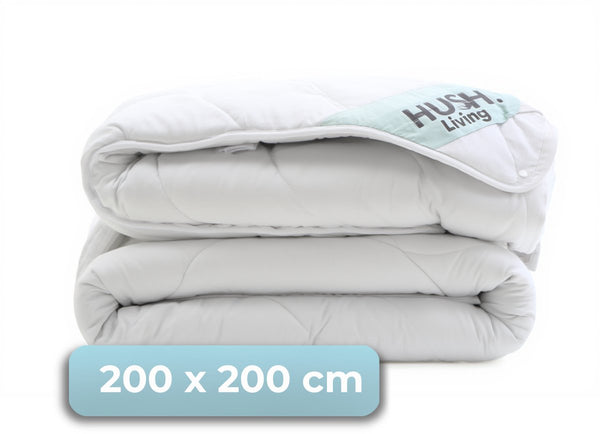 Hush. living hush living - 4 seizoenen dekbed - 200x200 cm - tweepersoons - 200+300 gsm - warm, ademend en lichtgewicht - wit