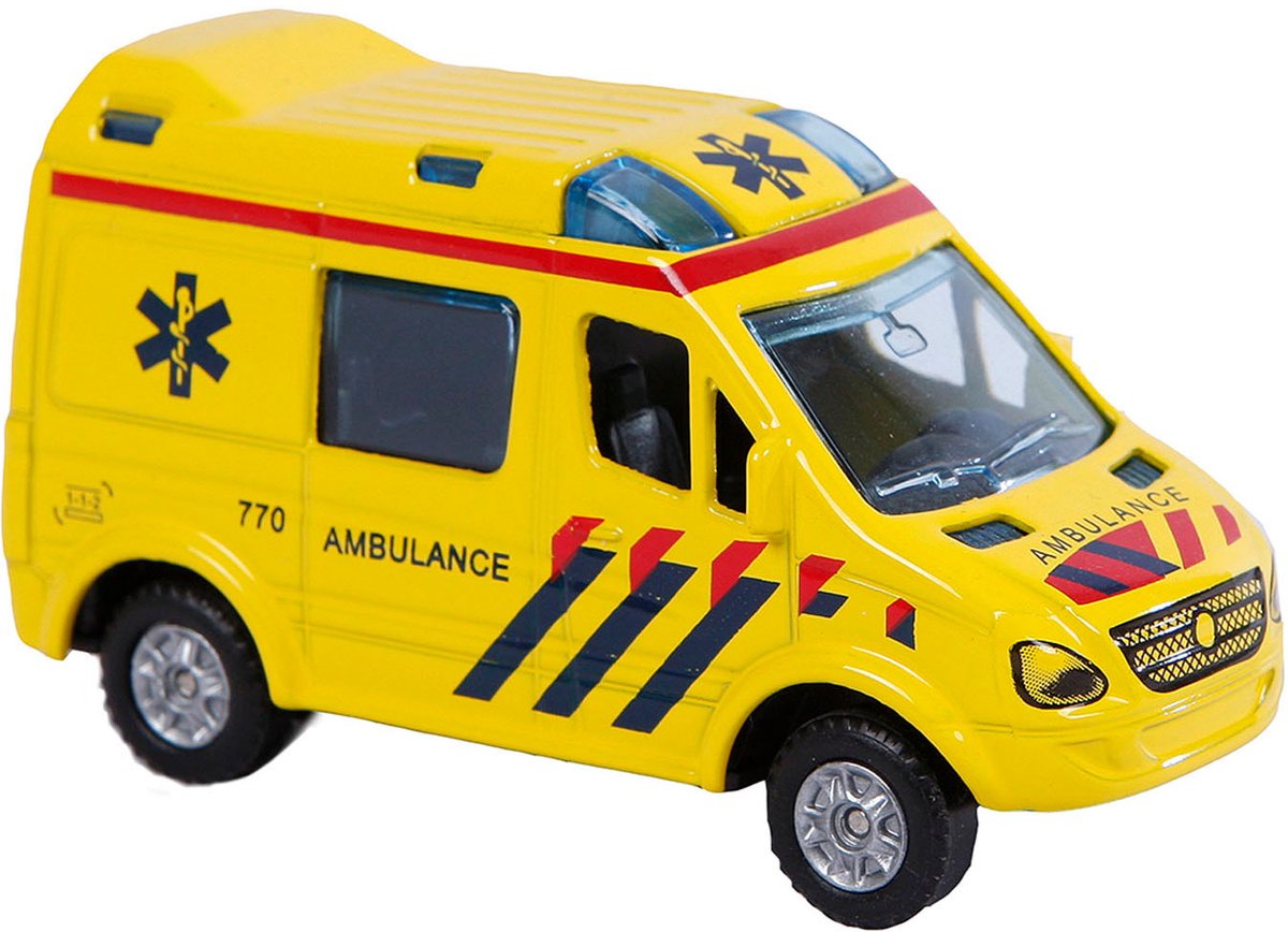 Kids globe die-cast ambulance nl