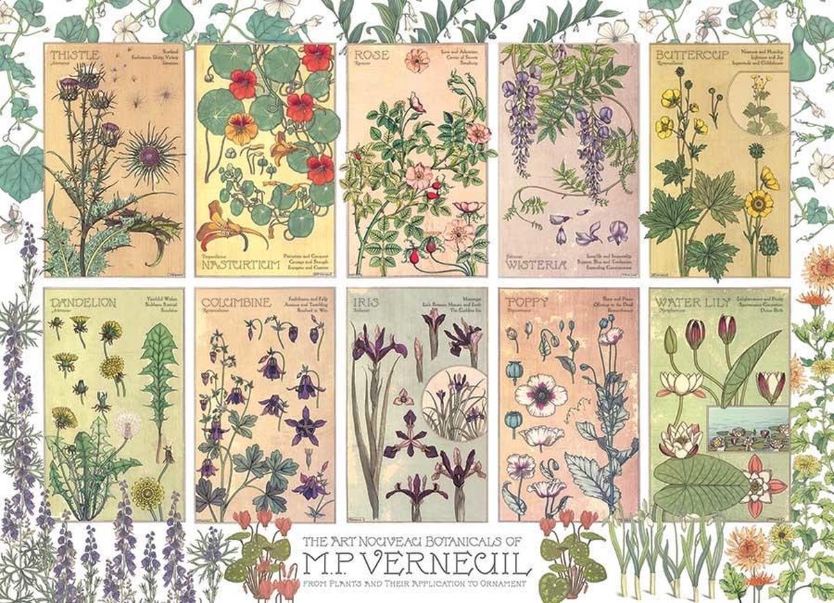 Cobble hill legpuzzel botanicals bloemen 1000 stukjes puzzel.