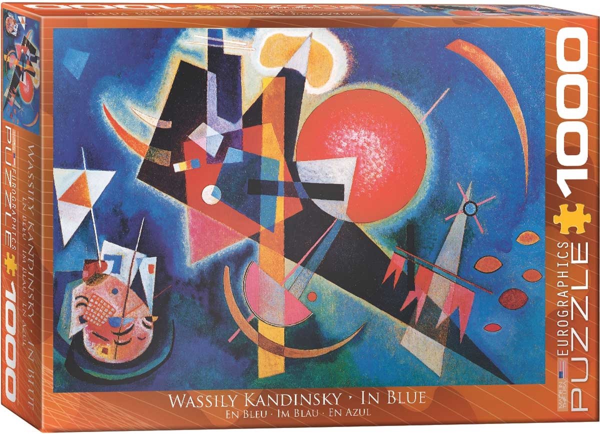 Eurographics - in blauw [im blau] - wassily kandinsky - 1000 stukjes 68×48cm (b×h) - fine art legpuzzel