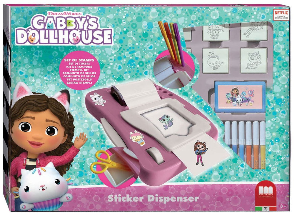 Multiprint gabby's poppenhuis stickermachineset
