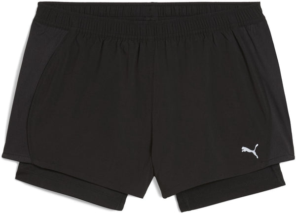 Puma w run velocity 2in1 3 short dames sportbroek - black xs
