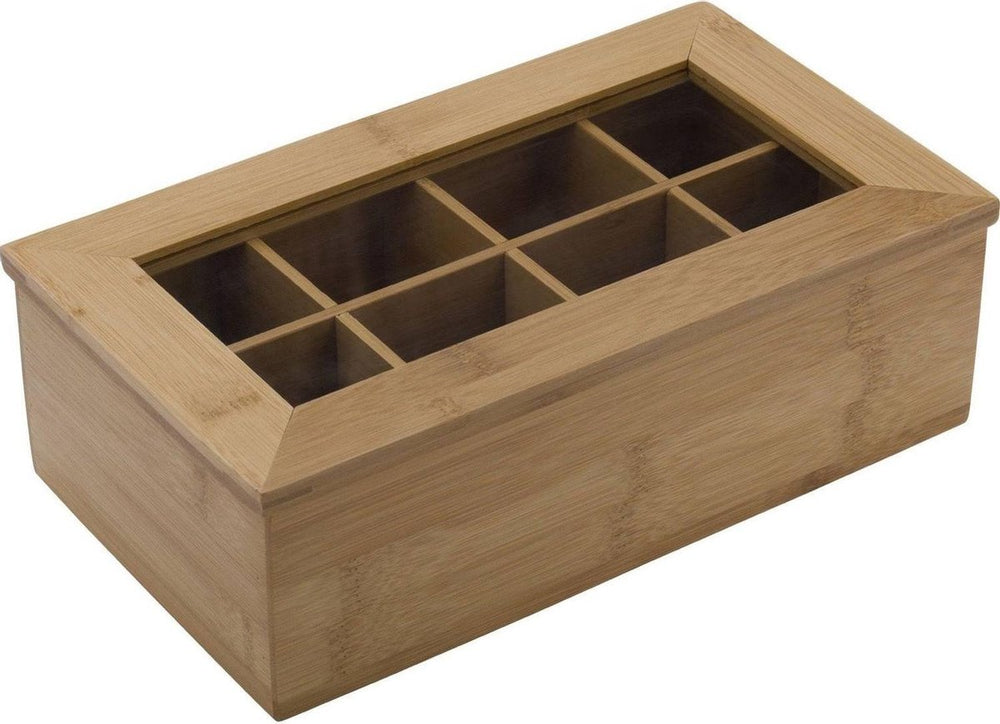 Westmark theedoos neutraal - 8 vaks - 32,5 x 20,5 cm - hout