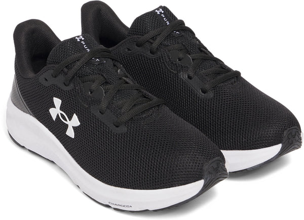 Under armour ua w charged pursuit 4 dames sportschoenen - zwart - wit