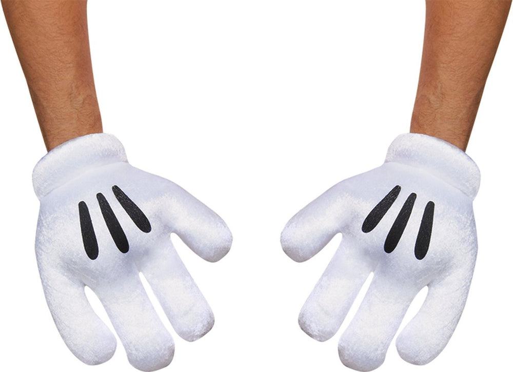 Disguise disney - mickey mouse, mickey mouse handschoenen, één maat volwassenen