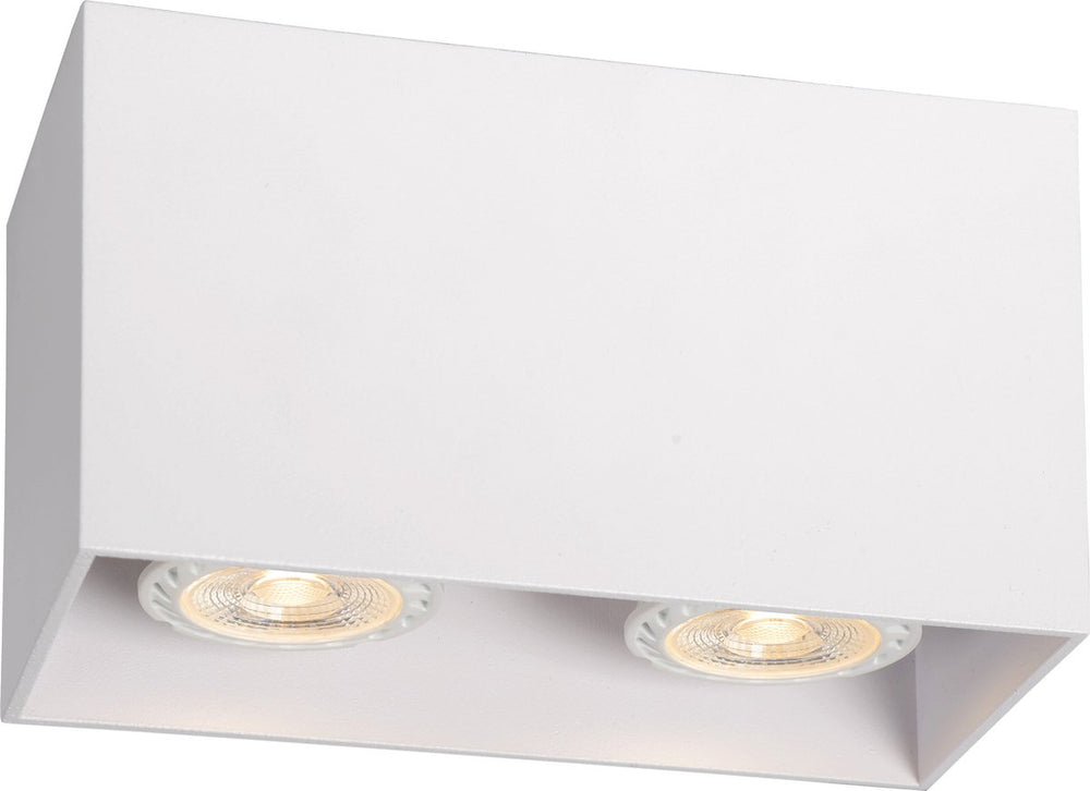 Lucide bodi - plafondspot (plafondlamp) - 2xgu10 - wit