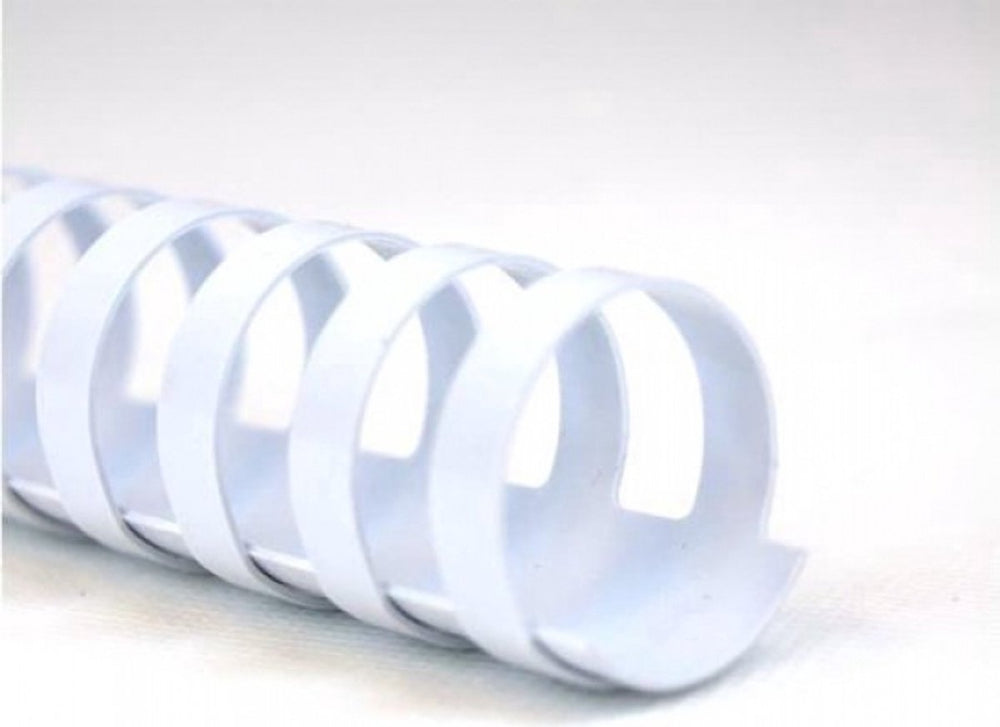 Gbc combbind bindruggen wit - a4 - 12 mm - 100 stuks