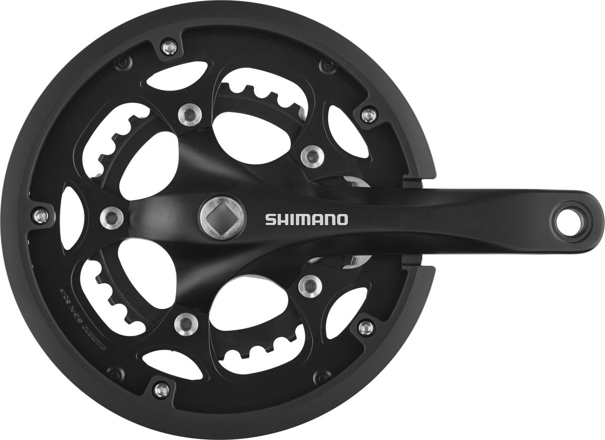 Shimano fc-rs200 crankset 50 x 34 8-speed, zwart pedaalarmlengte 170mm