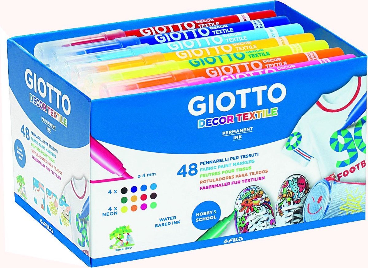 Giotto schoolpack of 48 decor textile