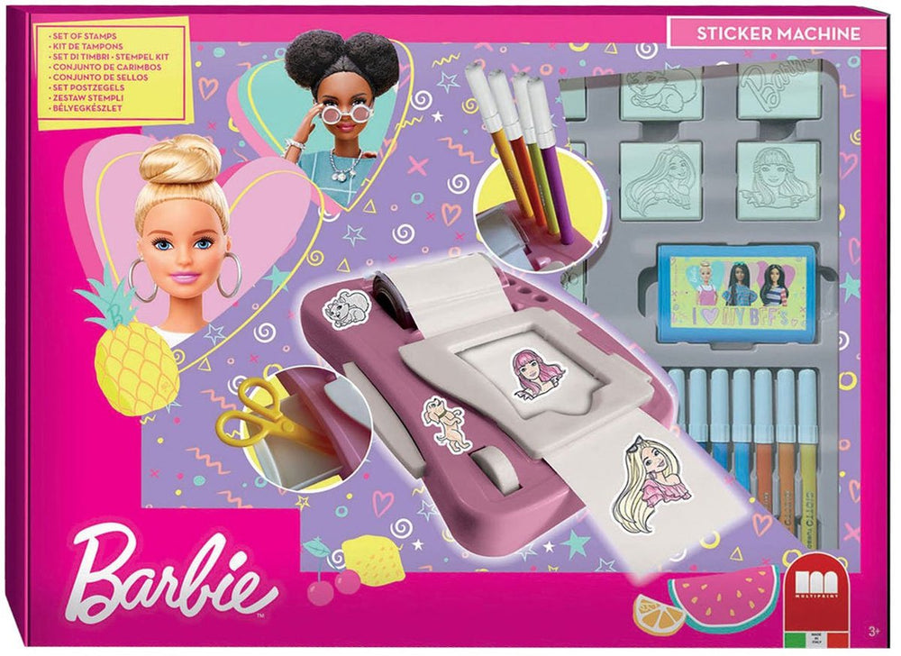 Multiprint Barbie stickermachine set