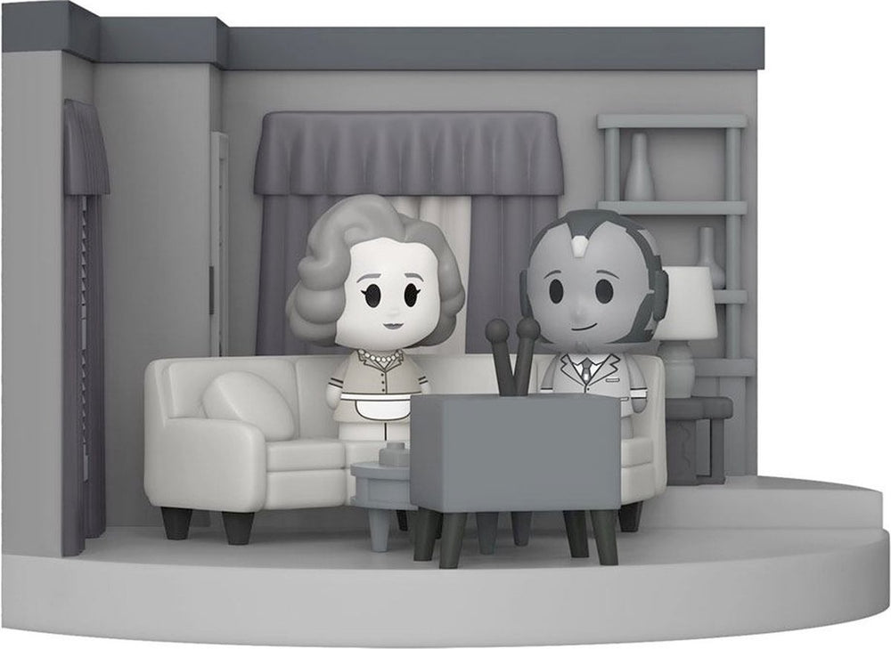 Funko! funko wandavision verzamelfiguur marvel pop! mini moment set living room 50's 9 cm grijs